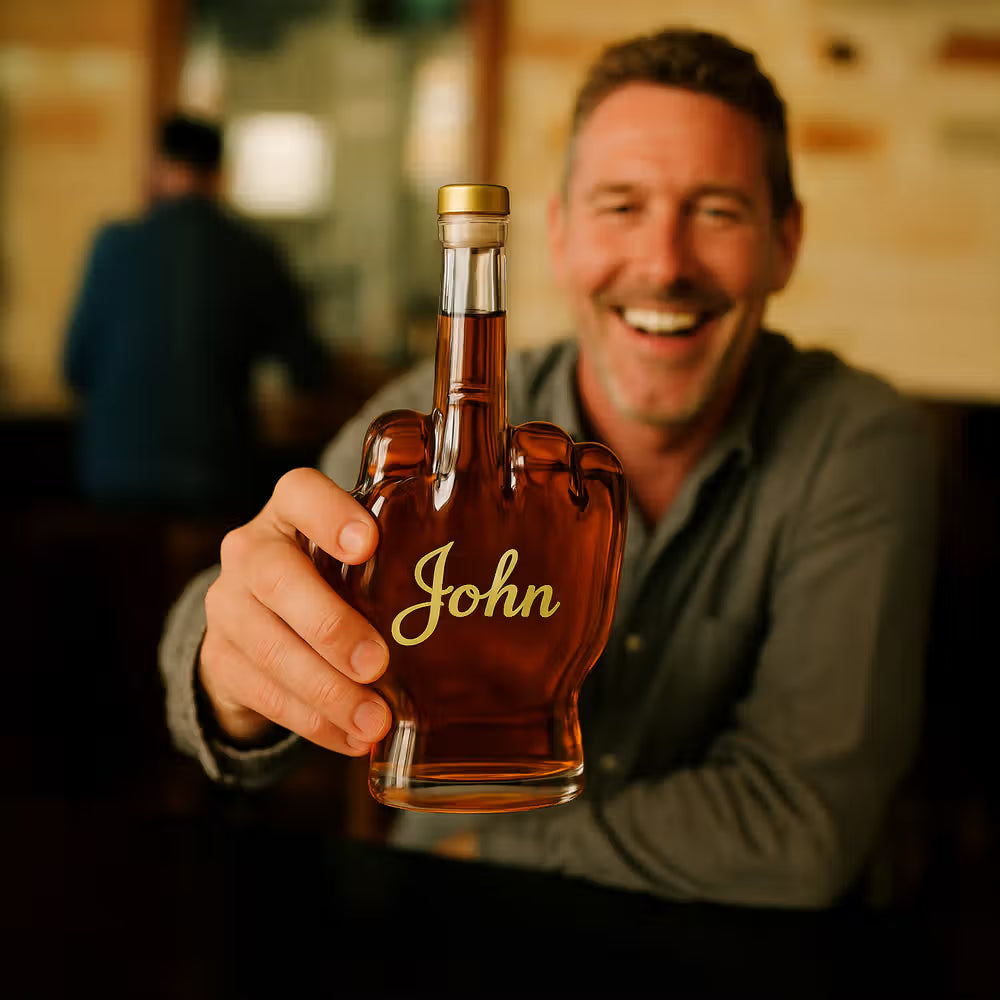 Custom Middle Finger - Whisky Decanter