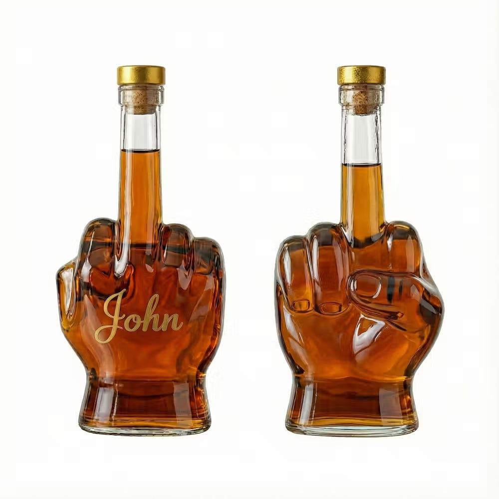 Custom Middle Finger - Whisky Decanter
